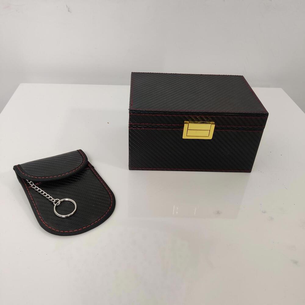 Faraday Box and Matching Signal Blocking Pouch